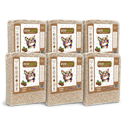 Nisip tofu pisici Ecosand caffe latte 6L