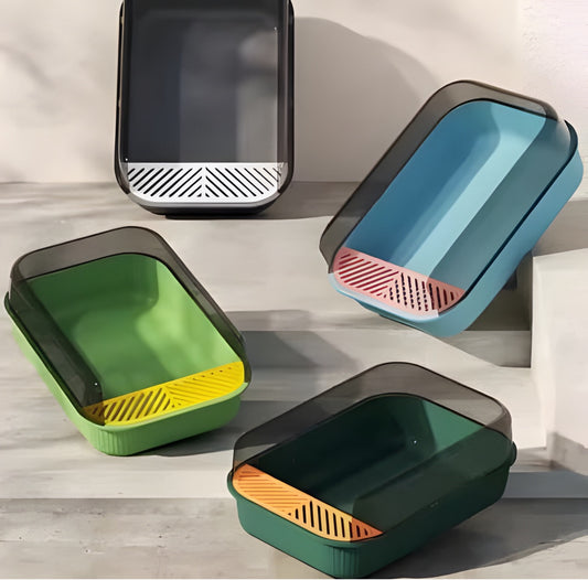 Litiera 12L cu grătar și lopățică diverse culori