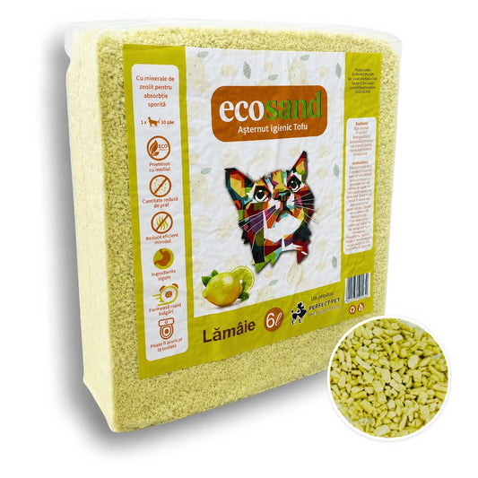 Asternut Ecosand MICRO – Lamaie, 6L, litiere automate, pisici mofturoase